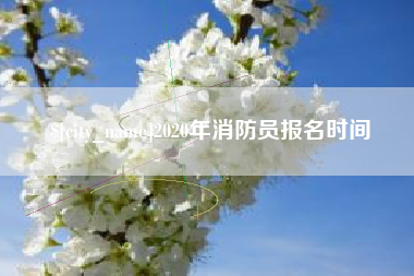 韶关2020年消防员报名时间