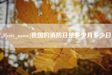 韶关我国的消防日是多少月多少日