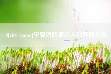 韶关宁夏消防报名入口官网公告