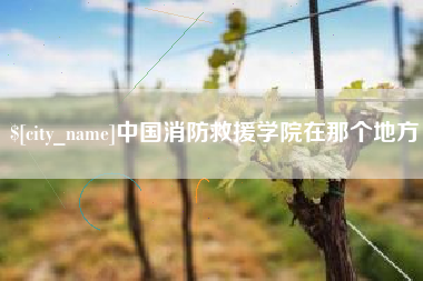 韶关中国消防救援学院在那个地方