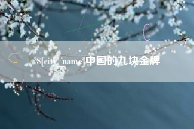 韶关中国的九块金牌