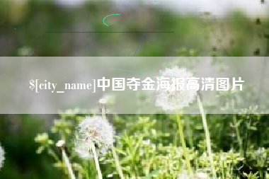 韶关中国夺金海报高清图片