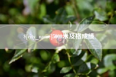 韶关5000米及格成绩