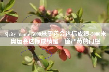 韶关5000米奥运会达标成绩-5000米奥运会达标成绩是一道严苛的门槛