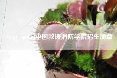 韶关中国救援消防学院招生简章