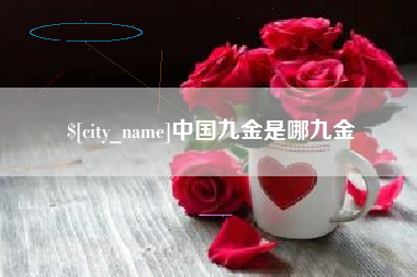 韶关中国九金是哪九金