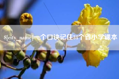 韶关一个口诀记住34个省小学课本