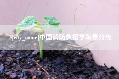 韶关中国消防救援学院录分线