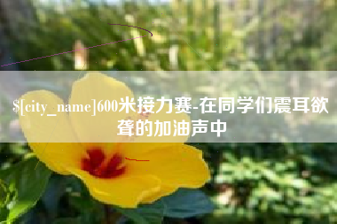 韶关600米接力赛-在同学们震耳欲聋的加油声中