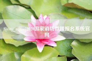 韶关2020国家消防救援报名系统官网