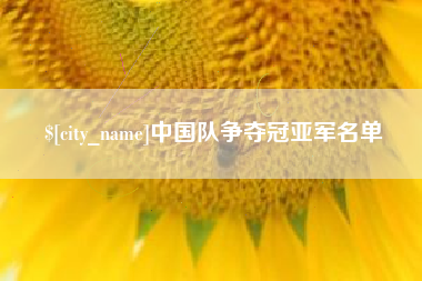 韶关中国队争夺冠亚军名单