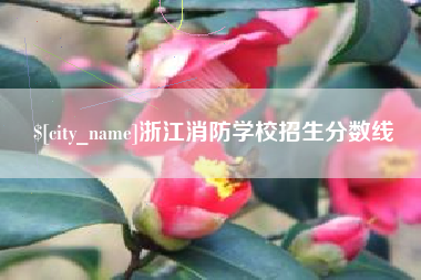 韶关浙江消防学校招生分数线