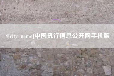 韶关中国执行信息公开网手机版