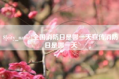 韶关全国消防日是哪一天宣传消防日是哪一天
