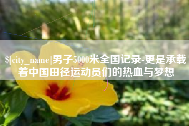 韶关男子5000米全国记录-更是承载着中国田径运动员们的热血与梦想