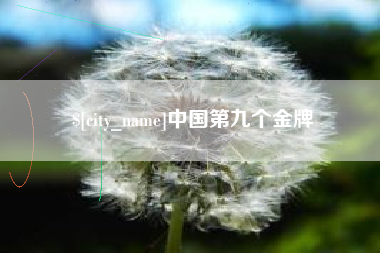 韶关中国第九个金牌