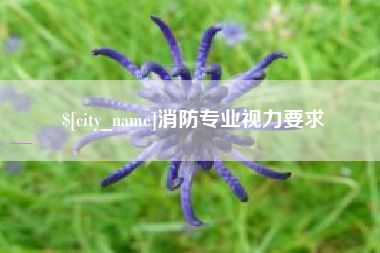 韶关消防专业视力要求