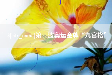 韶关第一波奥运金牌“九宫格”