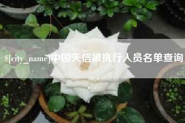 韶关中国失信被执行人员名单查询