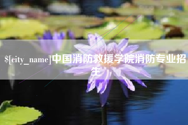 韶关中国消防救援学院消防专业招生