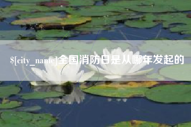 韶关全国消防日是从哪年发起的