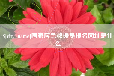 韶关国家应急救援员报名网址是什么