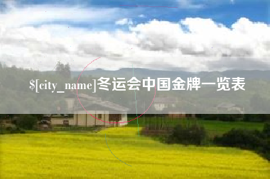 韶关冬运会中国金牌一览表