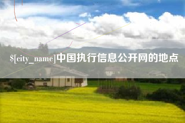 韶关中国执行信息公开网的地点