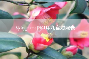 韶关2021年九宫对照表