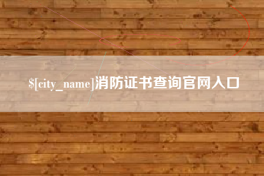 韶关消防证书查询官网入口