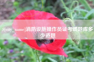 韶关消防设施操作员证考试题库多少道题